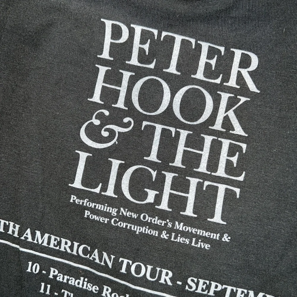 Joy Division New Order Peter Hook Tour Tshirt 2013 Medium Post Punk New Wave - Picture 4 of 4